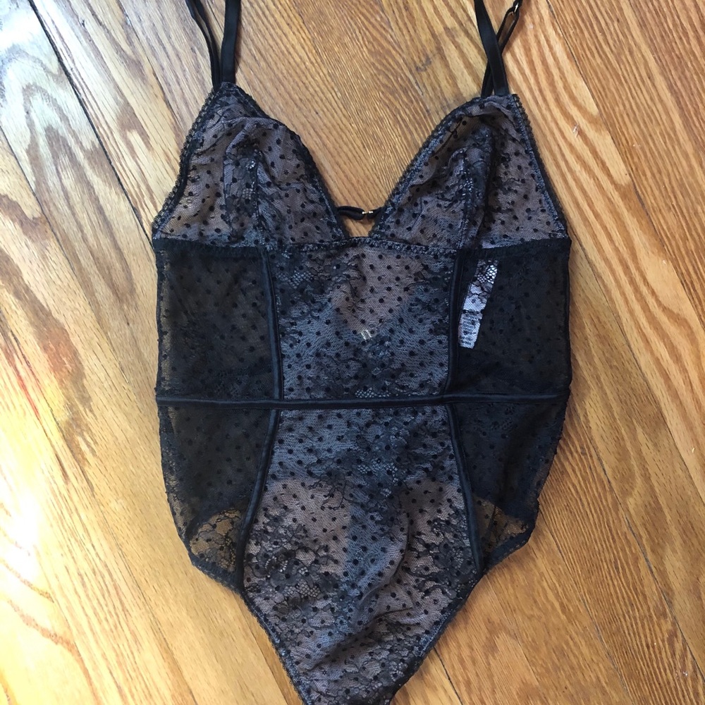 Victoria’s Secret Black Polka Dot Teddy